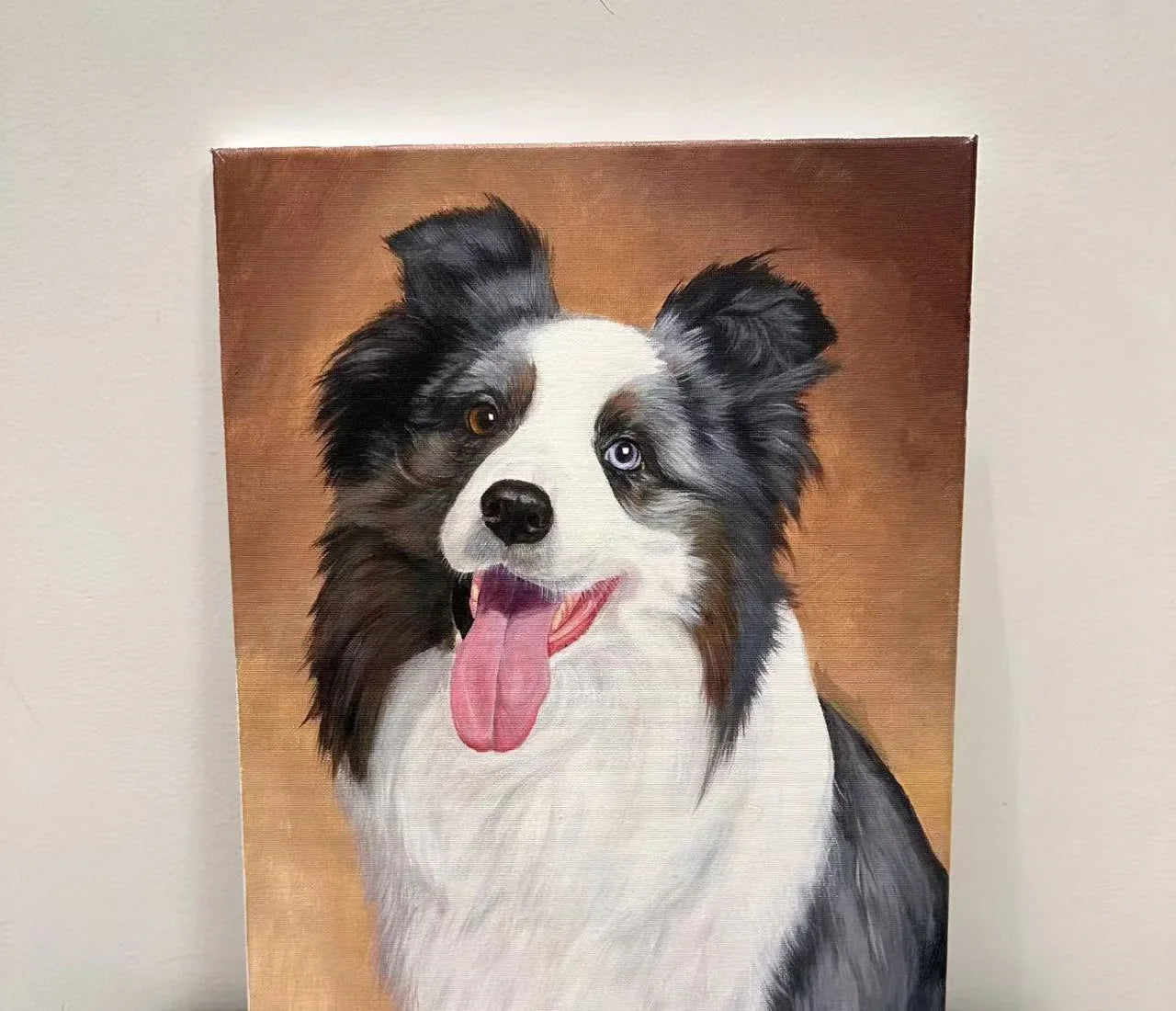 宠物定制油画 50x50cm | Custom Pet Oil Painting – Preserve Your Pet's Beauty Forever
